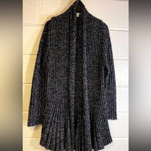 Pendleton Metallic ribbed swing sweater